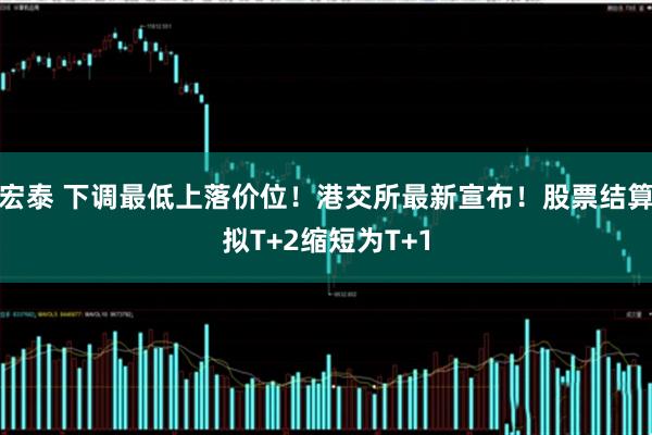 宏泰 下调最低上落价位!港交所最新宣布!股票结算拟T+2缩短为T+1