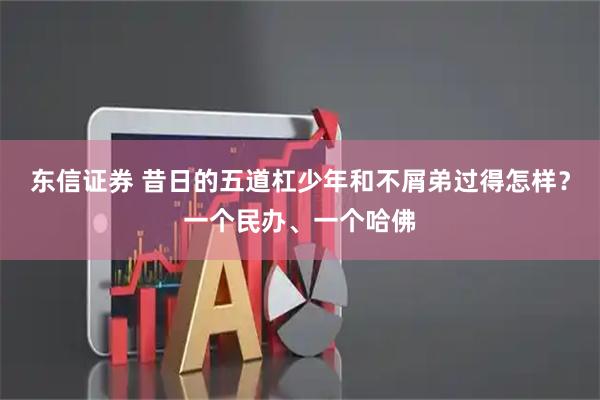 东信证券 昔日的五道杠少年和不屑弟过得怎样？一个民办、一个哈佛